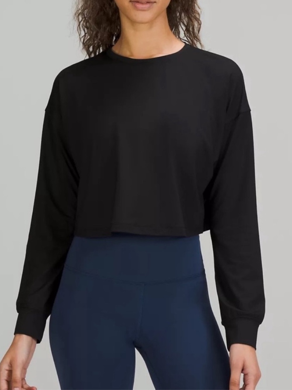 Women’s Lululemon Muscle Love Long Sleeve Shirt Black Size 6